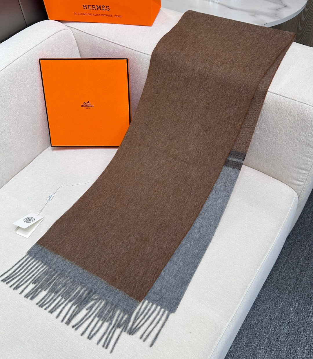HERMES HERMES 25S SCARF 180 IN CASERE 854602