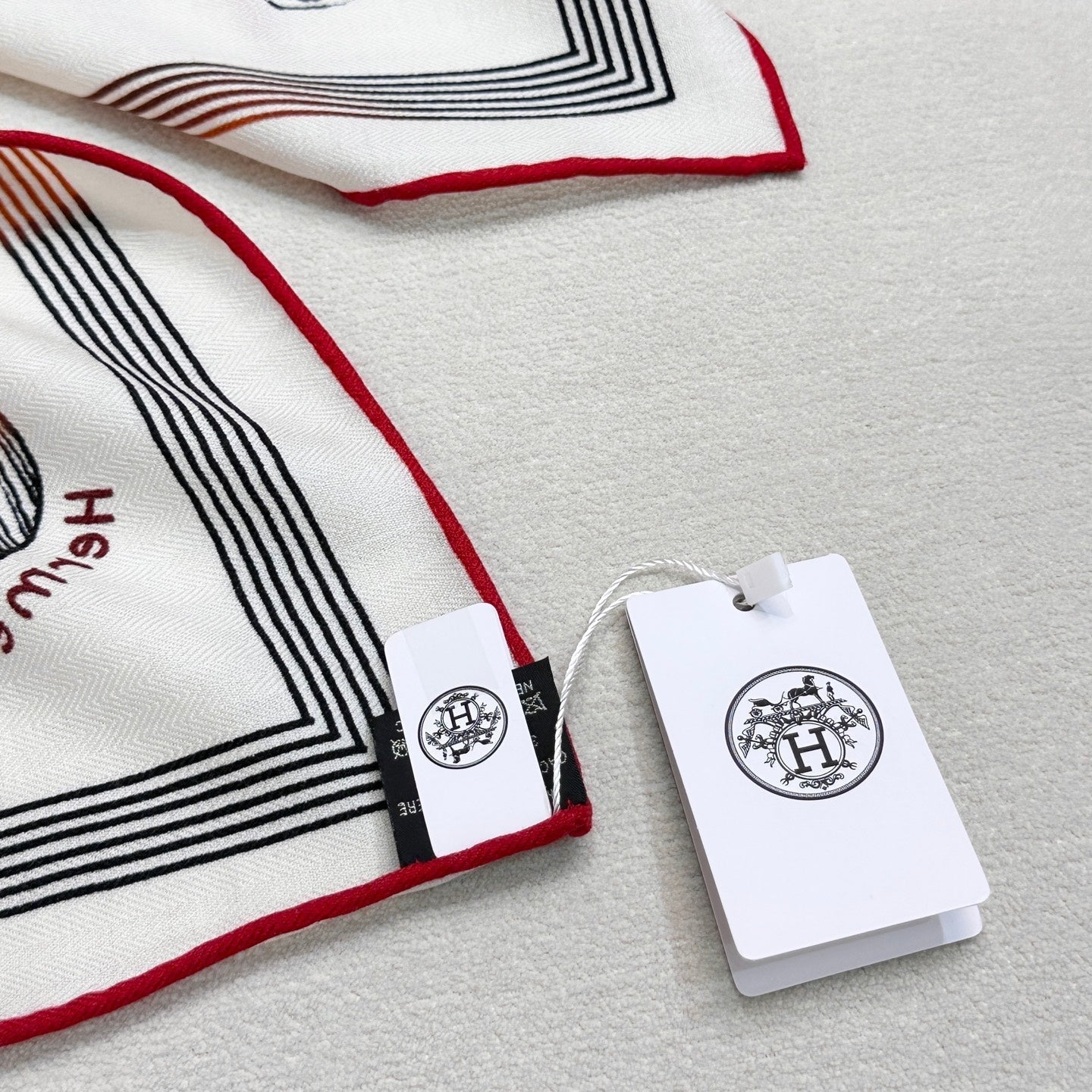 HERMES HERMES 25S SCARF 135 IN CASERE SILK 854592