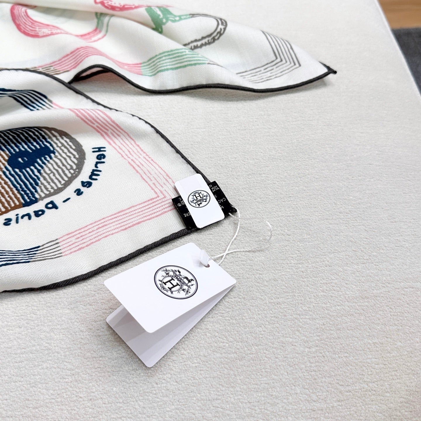 HERMES HERMES 25S SCARF 135 IN CASERE SILK 854593