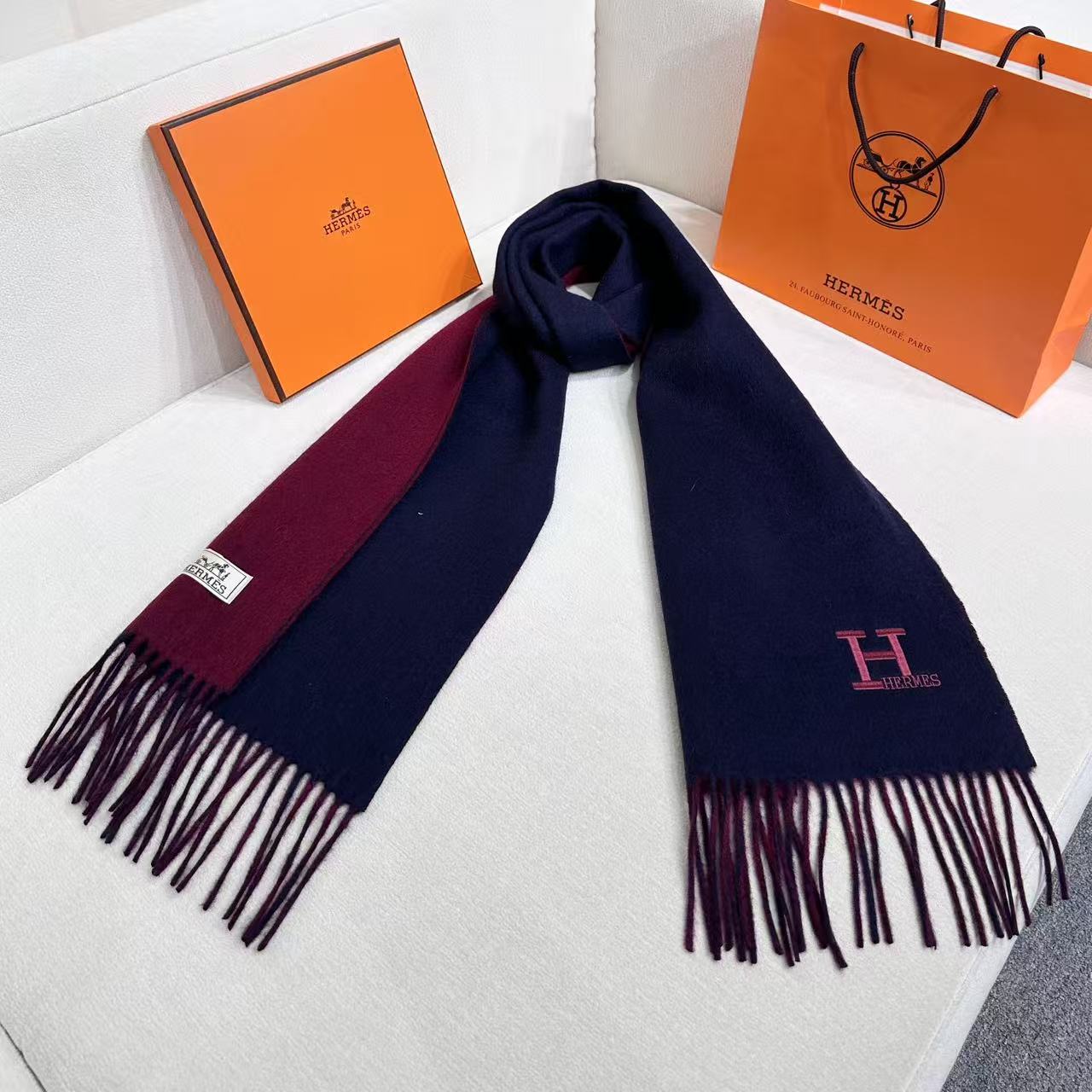 HERMES HERMES 25S SCARF 190 IN CASERE 985998