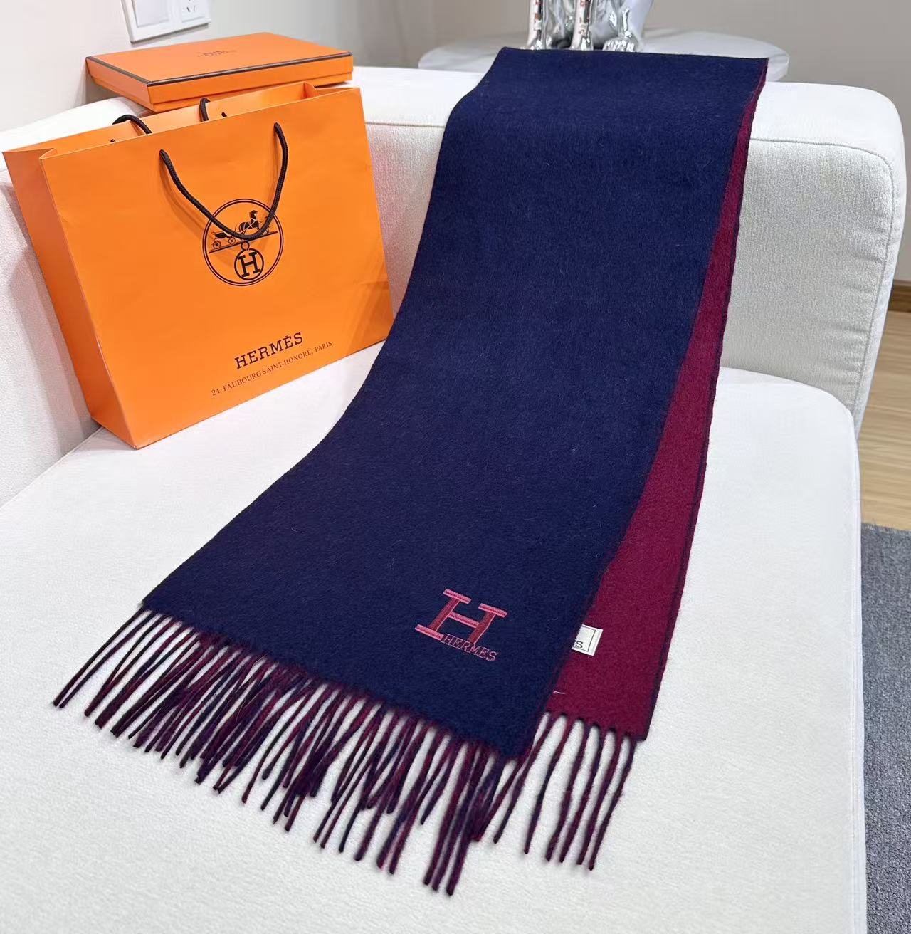 HERMES HERMES 25S SCARF 190 IN CASERE 985998