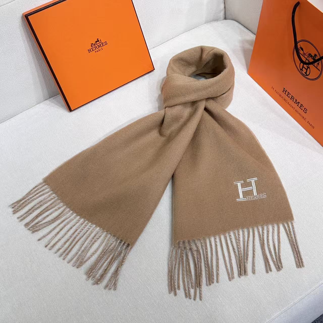 HERMES HERMES 25S SCARF 190 IN CASERE 985999
