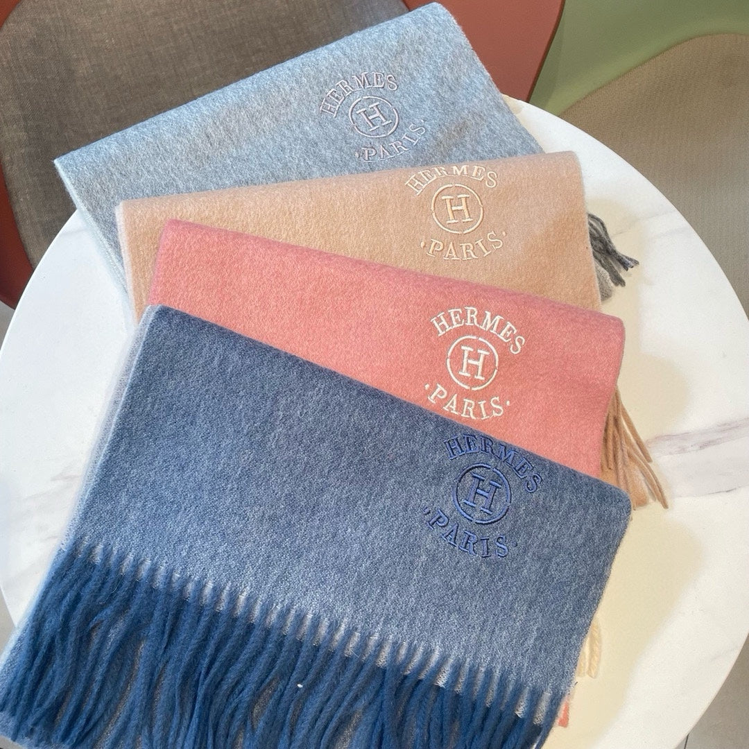 HERMES RECTO-VERSO MUFFLER 190 DOVE GREY CASERE