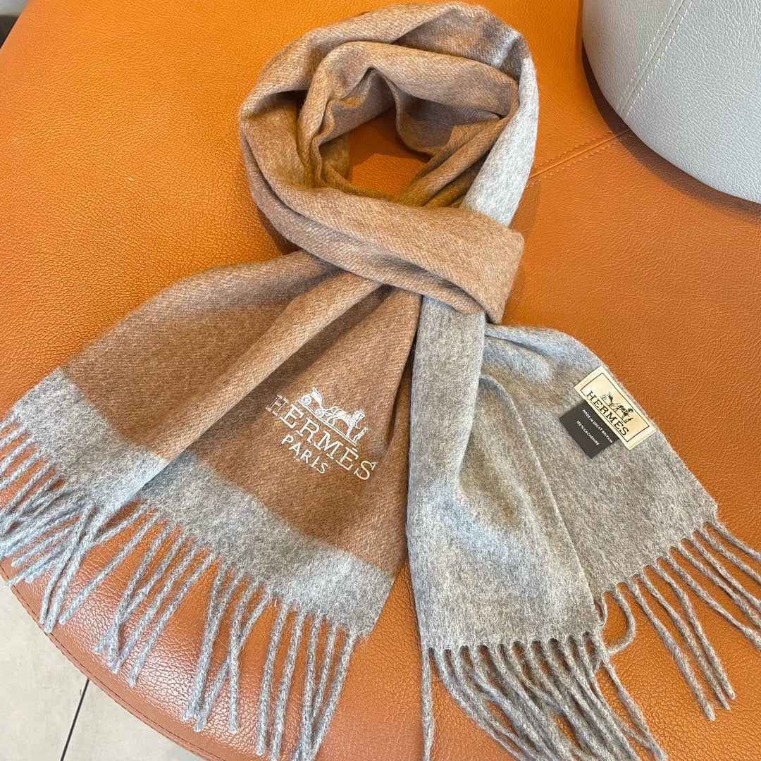 HERMES CASERE SCARF 180 CM PERSIAN ORANGE