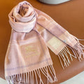 BURBERRY SCARF 180 CM IN PASTEL PINK WOOL 408566