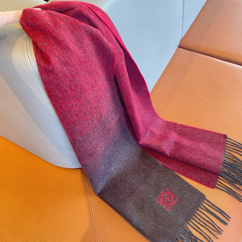 LOEWE SCARF 180 CM IN COLORFUL CASHMERE AND WOOL 411656