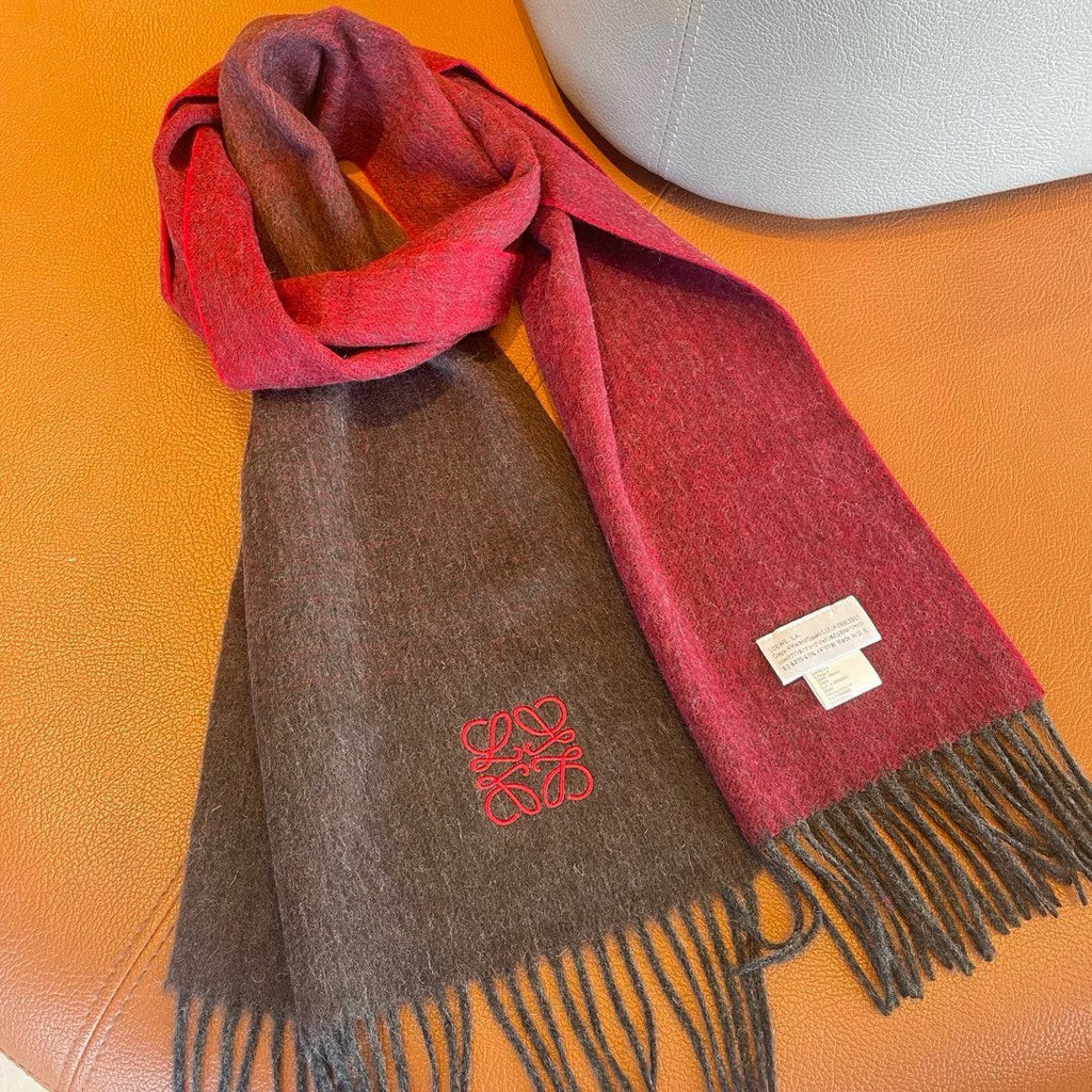 LOEWE SCARF 180 CM IN COLORFUL CASHMERE AND WOOL 411656