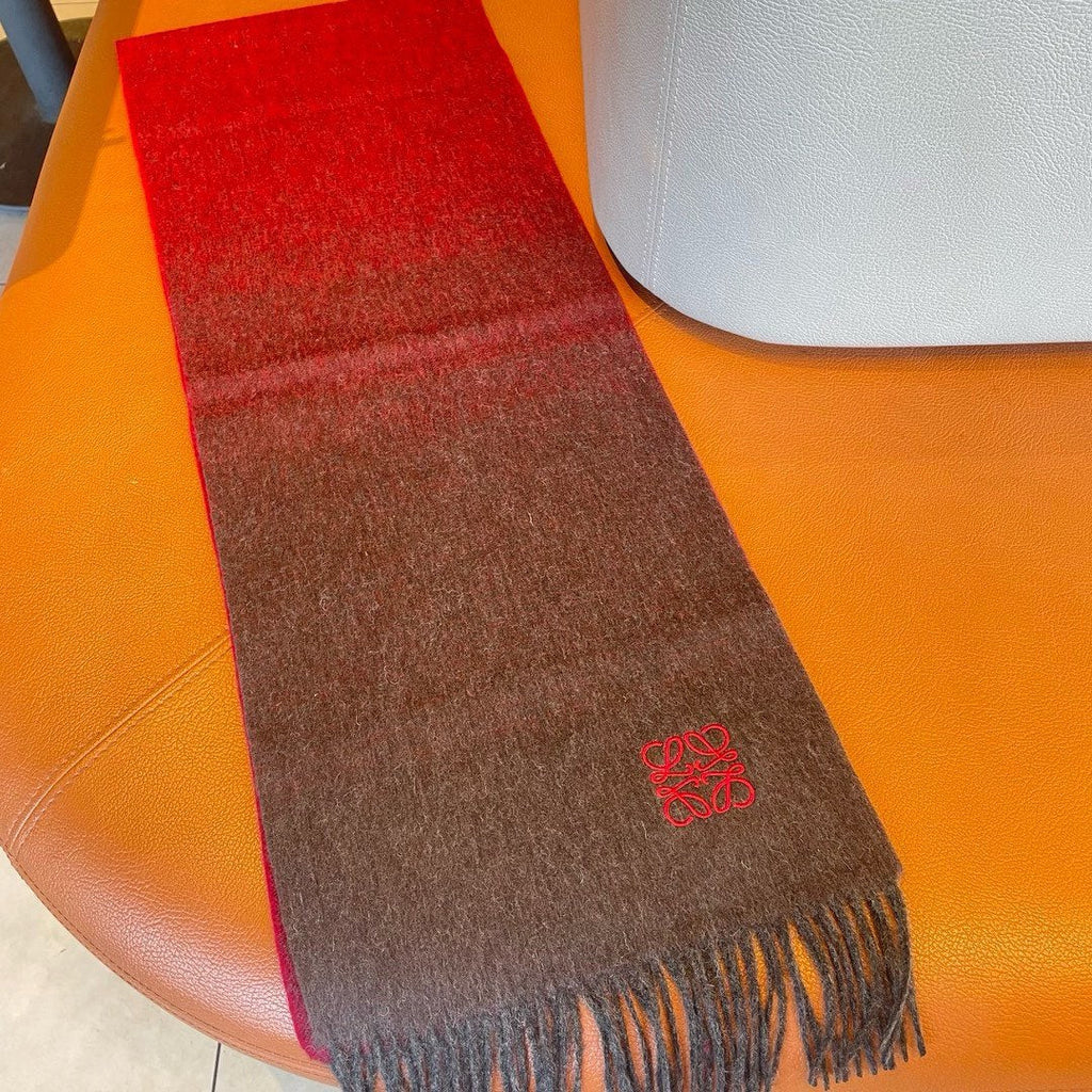 LOEWE SCARF 180 CM IN COLORFUL CASHMERE AND WOOL 411656