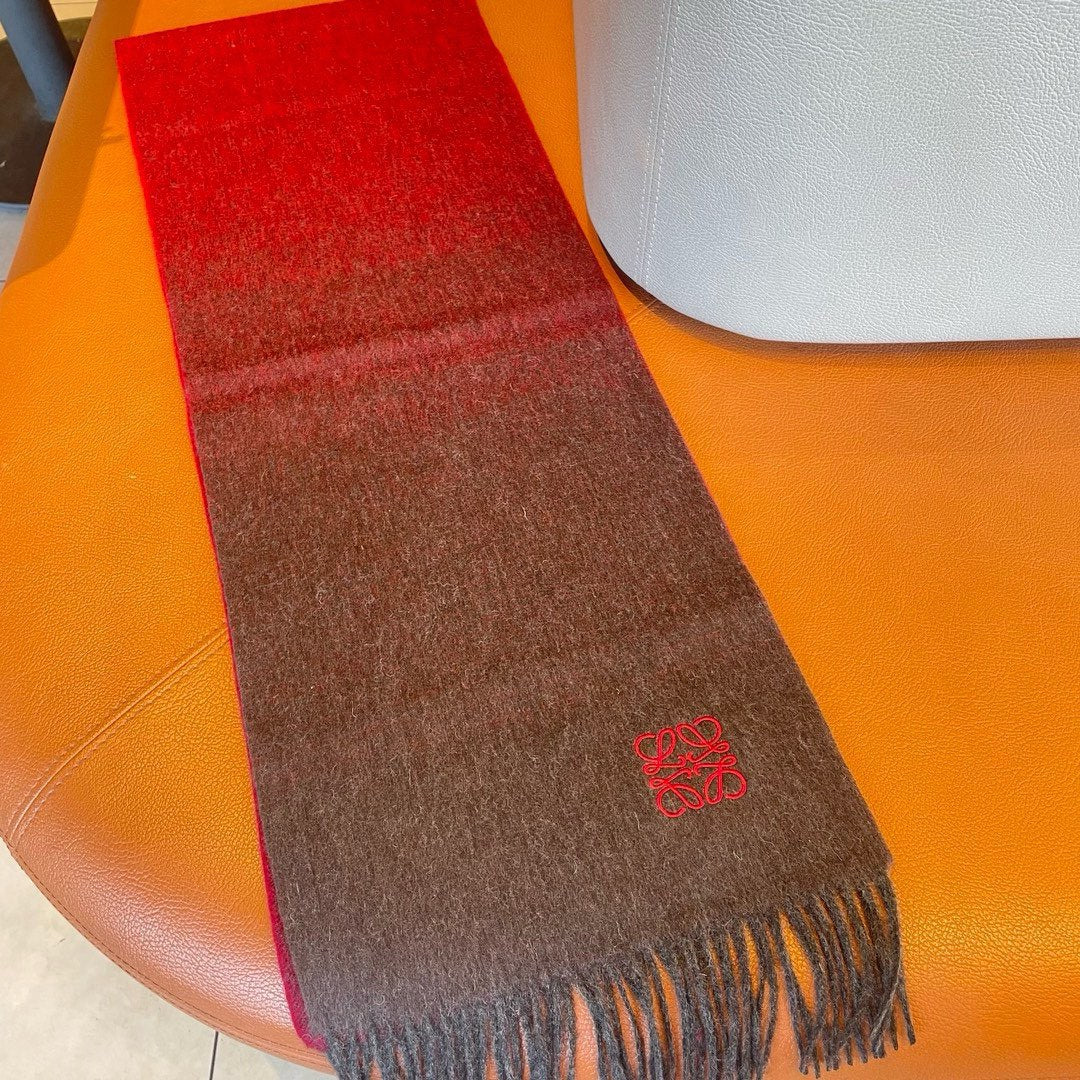 LOEWE SCARF 180 CM IN COLORFUL CASHMERE AND WOOL 411656