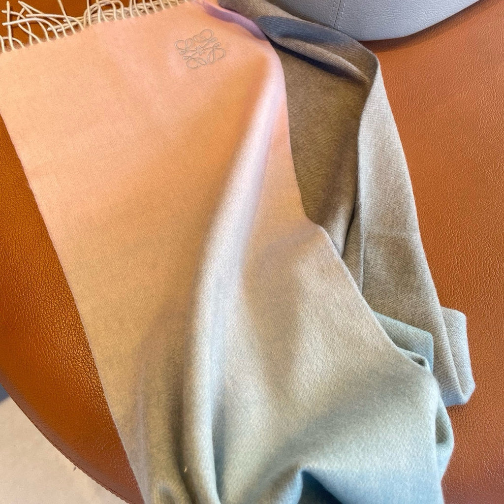 LOEWE SCARF 180 CM IN COLORFUL CASHMERE AND WOOL 411657
