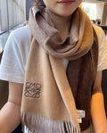 LOEWE SCARF 180 CM IN COLORFUL CASHMERE AND WOOL 411660