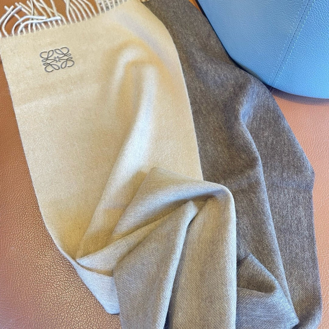 LOEWE SCARF 180 CM IN COLORFUL CASHMERE AND WOOL 411660