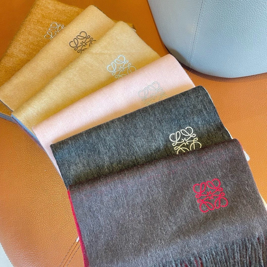 LOEWE SCARF 180 CM IN COLORFUL CASHMERE AND WOOL 411660