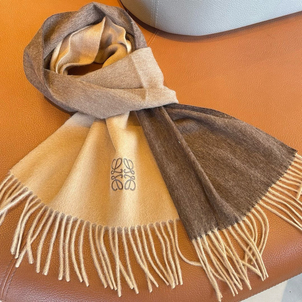 LOEWE SCARF 180 CM IN COLORFUL CASHMERE AND WOOL 411660