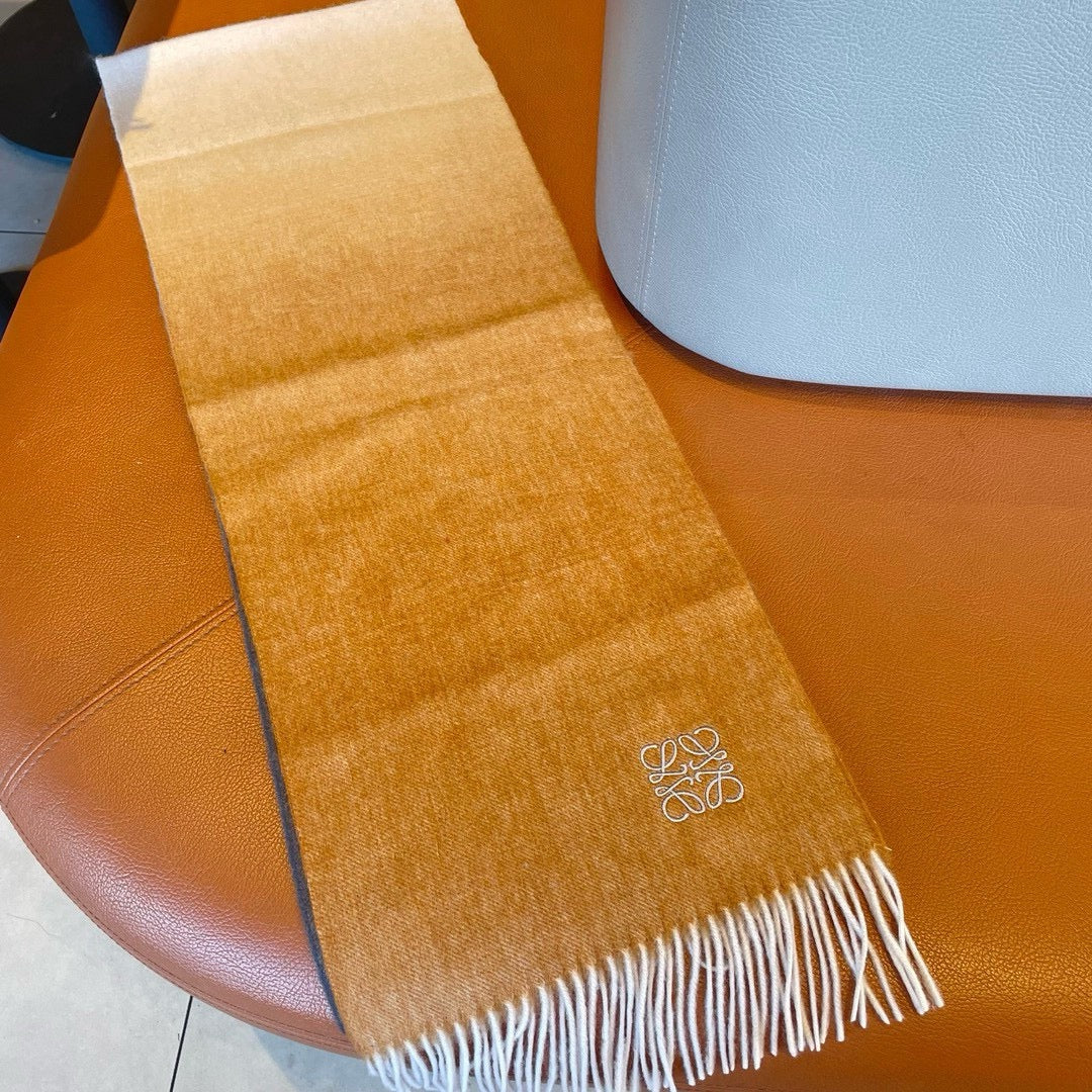 LOEWE SCARF 180 CM IN COLORFUL CASHMERE AND WOOL 411661