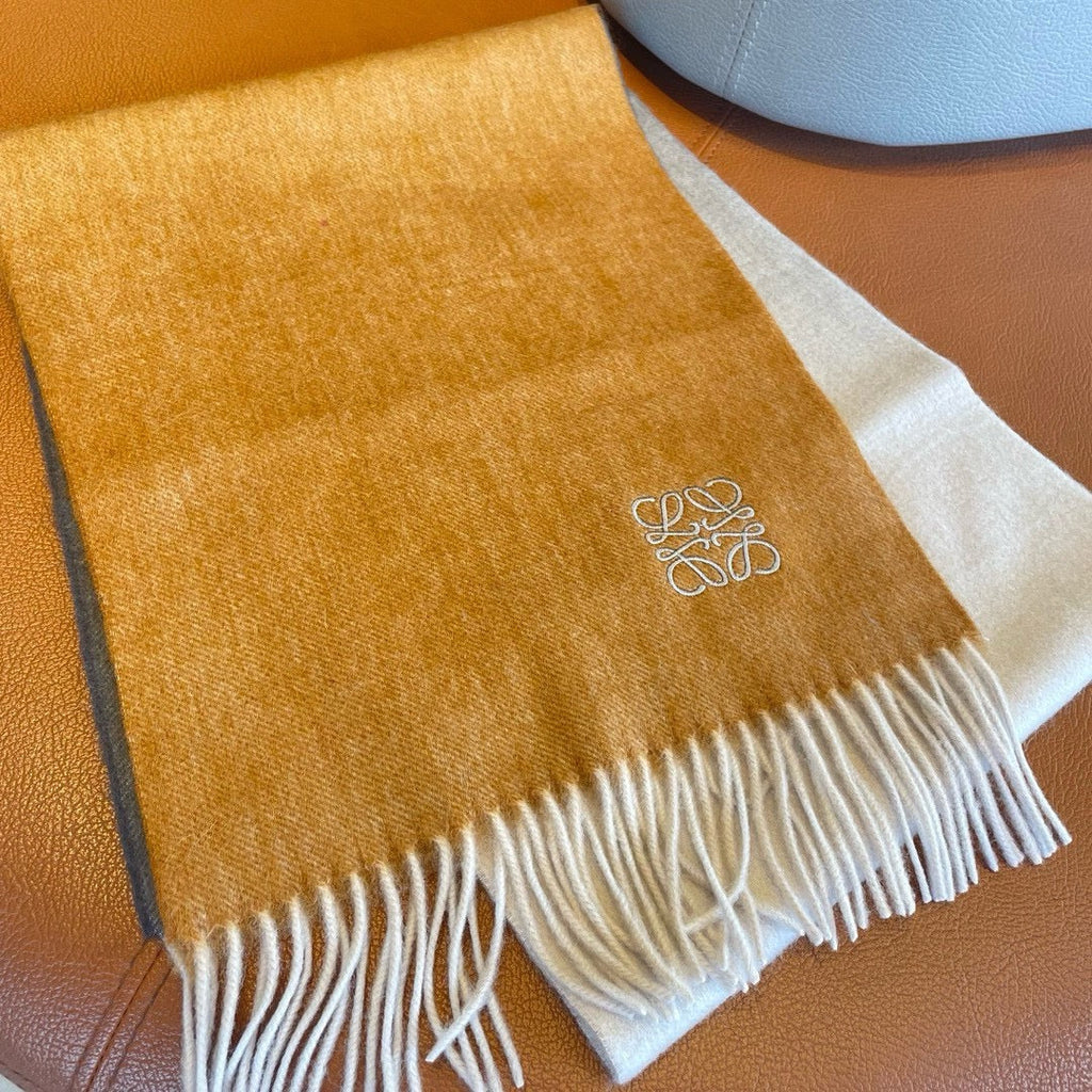 LOEWE SCARF 180 CM IN COLORFUL CASHMERE AND WOOL 411661