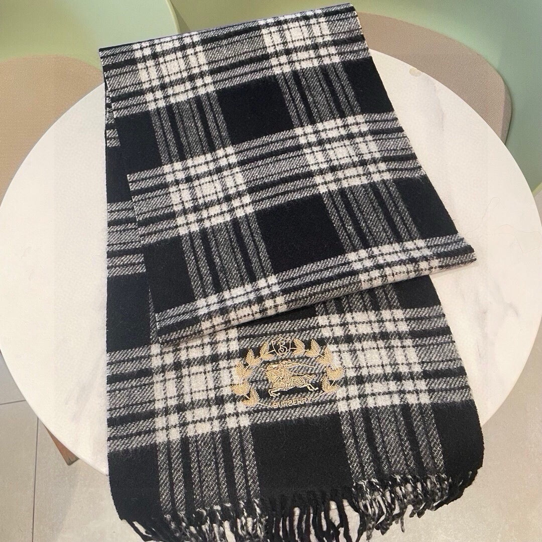 BURBERRY BBR SCARF 180 CM IN CASHMERE 489907