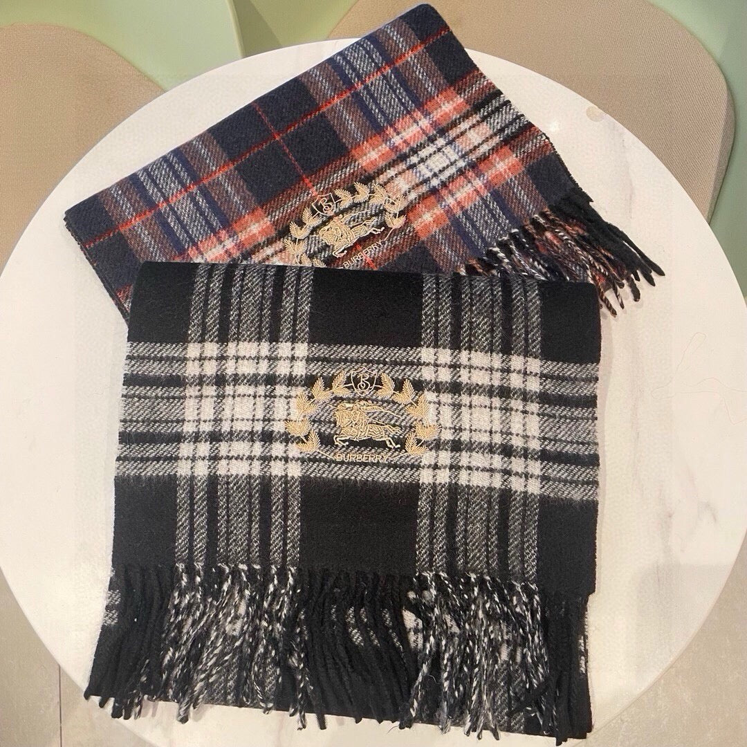 BURBERRY BBR SCARF 180 CM IN CASHMERE 489907