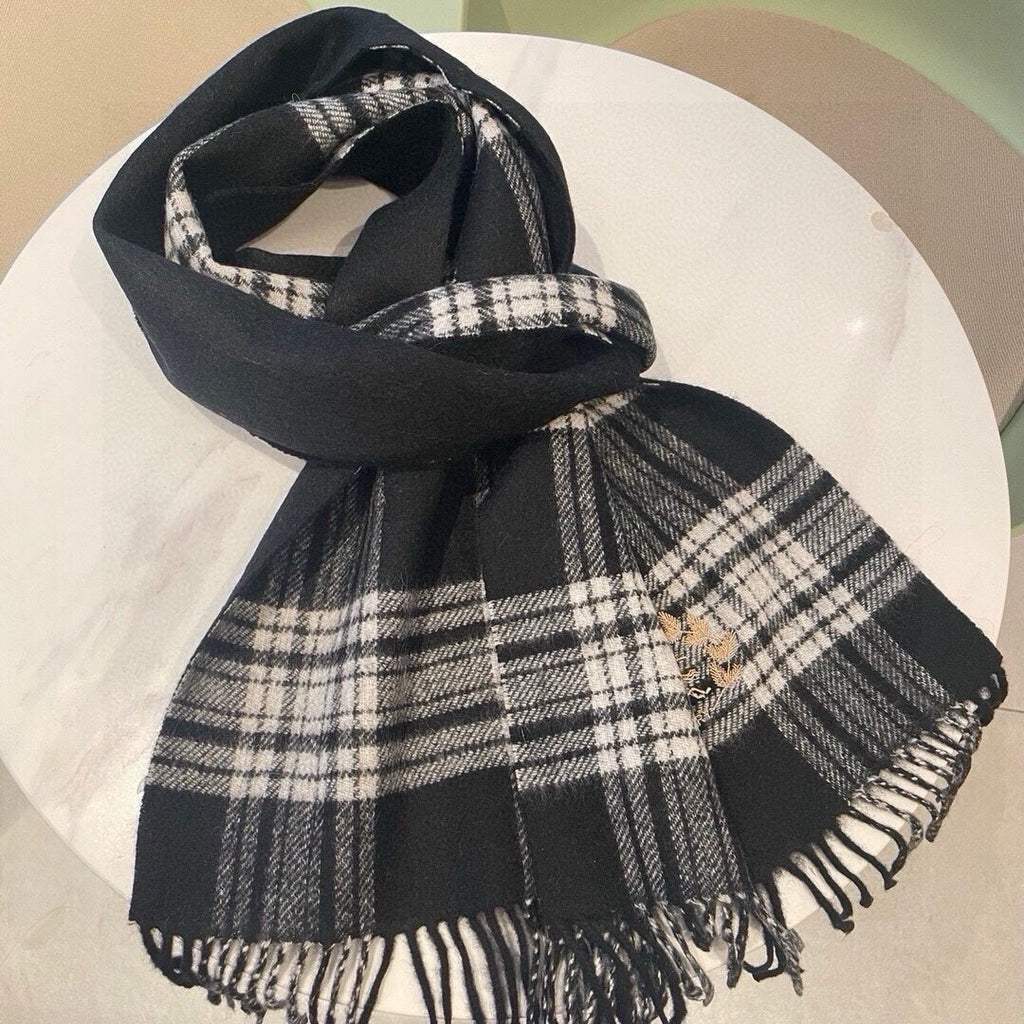 BURBERRY BBR SCARF 180 CM IN CASHMERE 489907