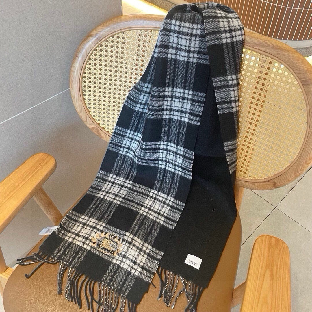 BURBERRY BBR SCARF 180 CM IN CASHMERE 489907