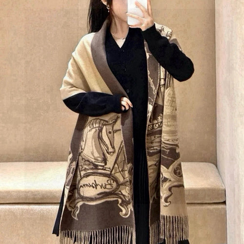 BURBERRY BBR SCARF 210 CM IN CASHMERE 537299