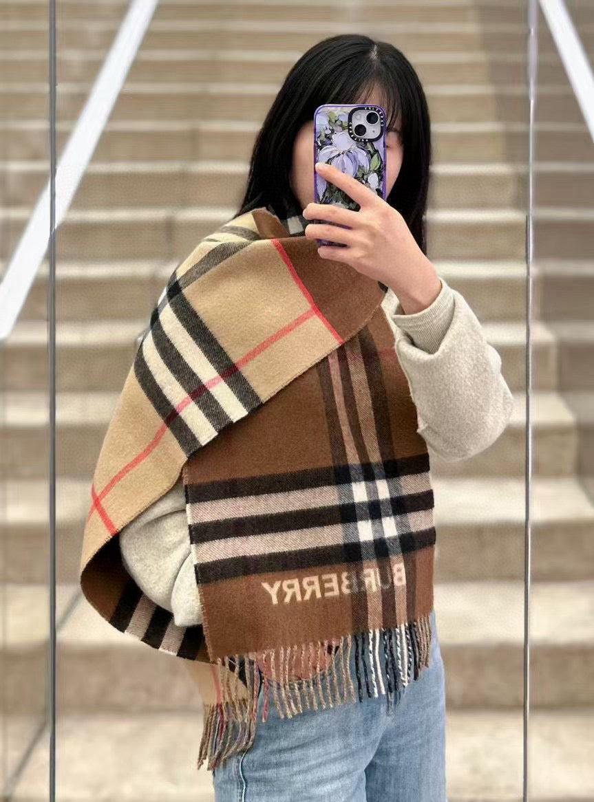 BURBERRY BBR SCARF 168 CM IN CASHMERE 540607