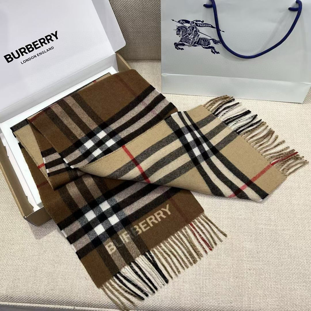 BURBERRY BBR SCARF 168 CM IN CASHMERE 540607