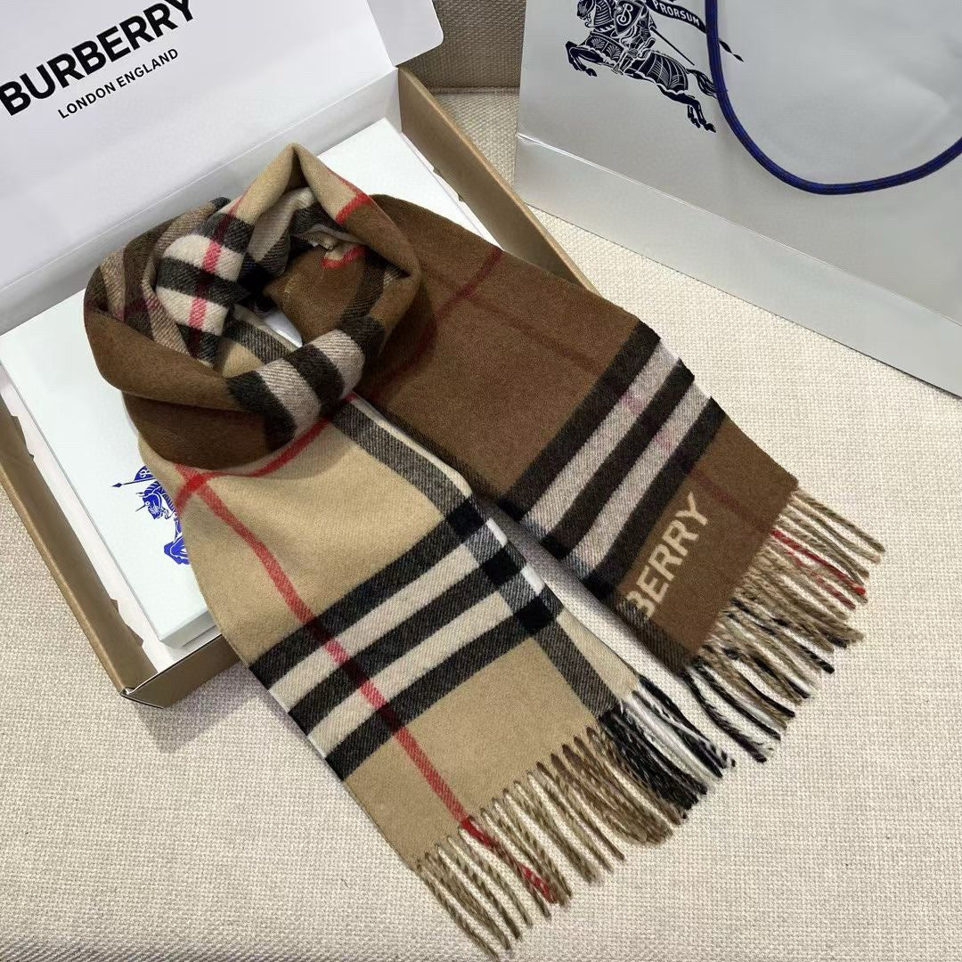 BURBERRY BBR SCARF 168 CM IN CASHMERE 540607