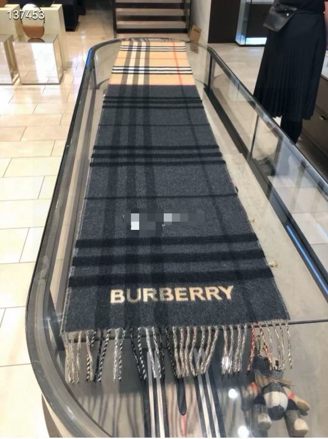BURBERRY BBR SCARF 168 CM IN CASHMERE 540608