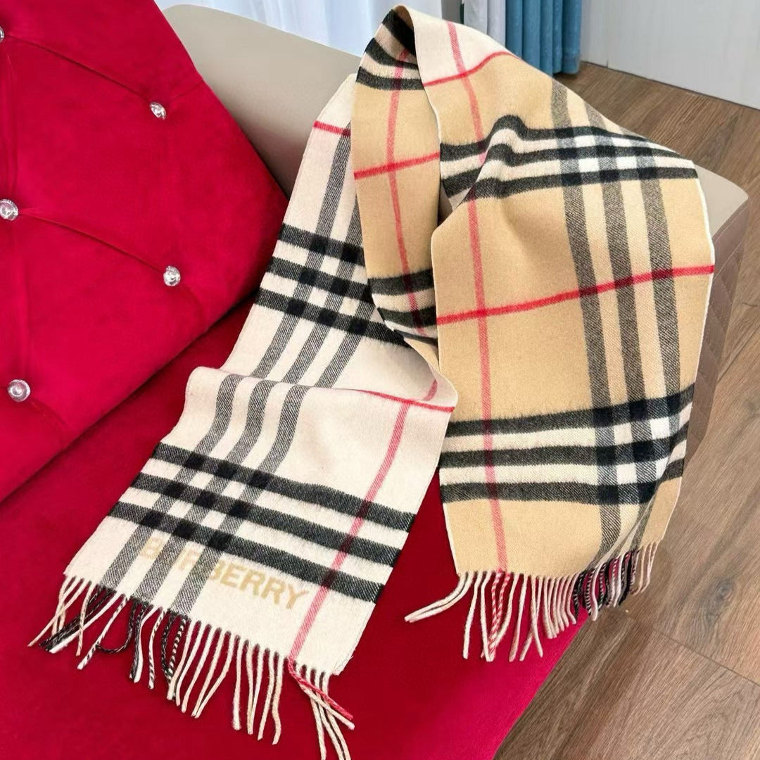 BURBERRY BBR SCARF 168 CM IN CASHMERE 540609
