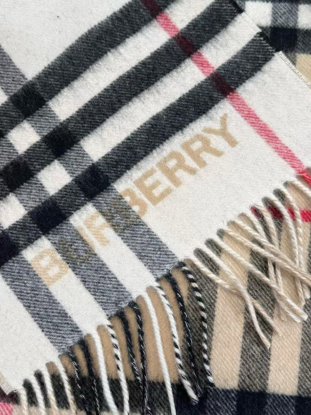 BURBERRY BBR SCARF 168 CM IN CASHMERE 540609