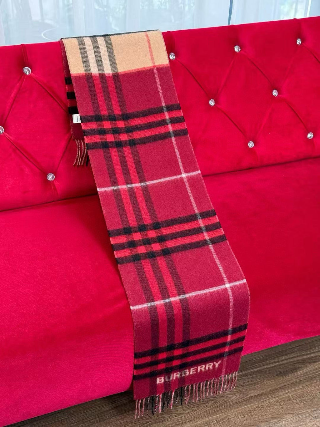 BURBERRY BBR SCARF 168 CM IN CASHMERE 540610