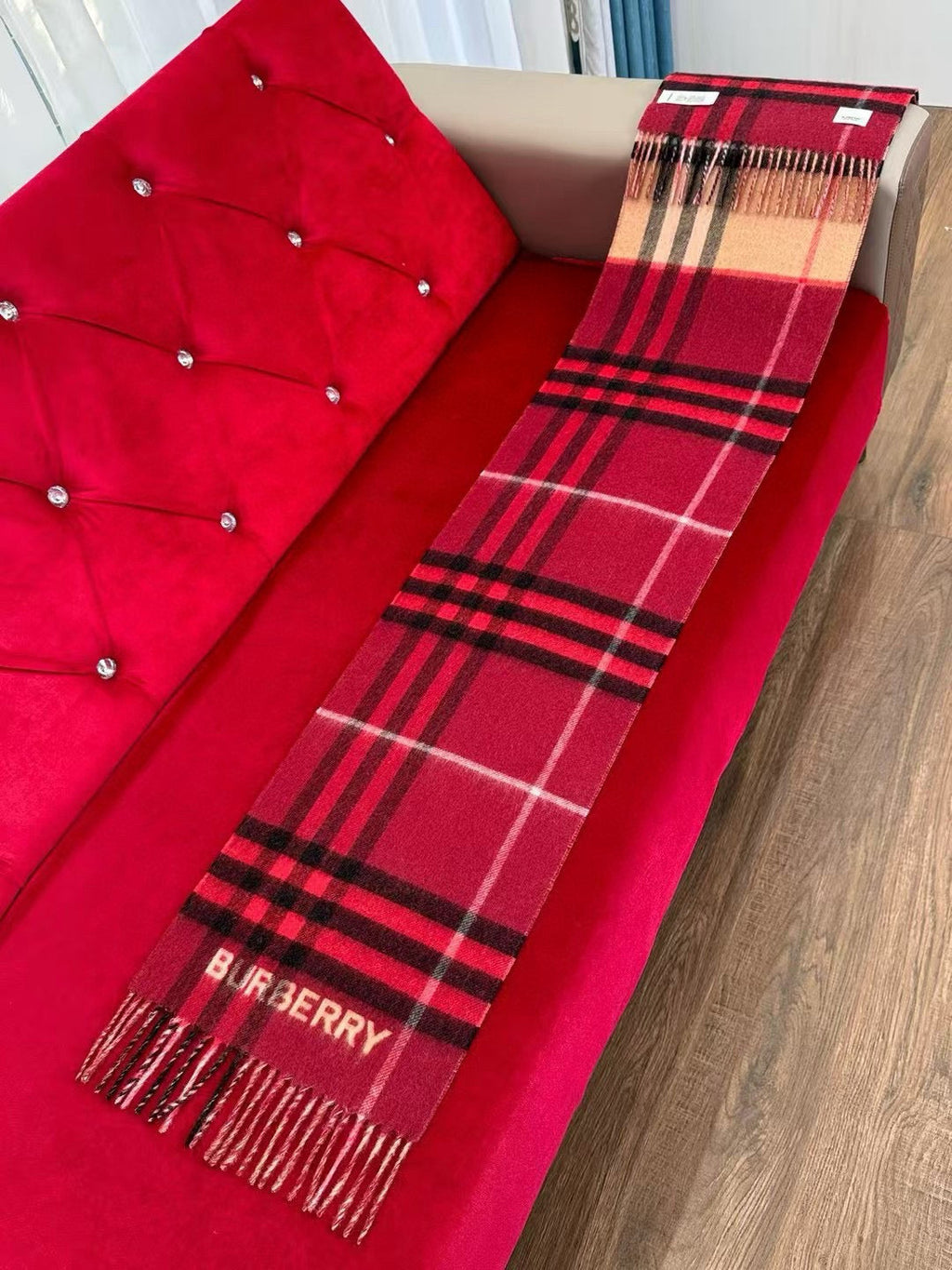 BURBERRY BBR SCARF 168 CM IN CASHMERE 540610