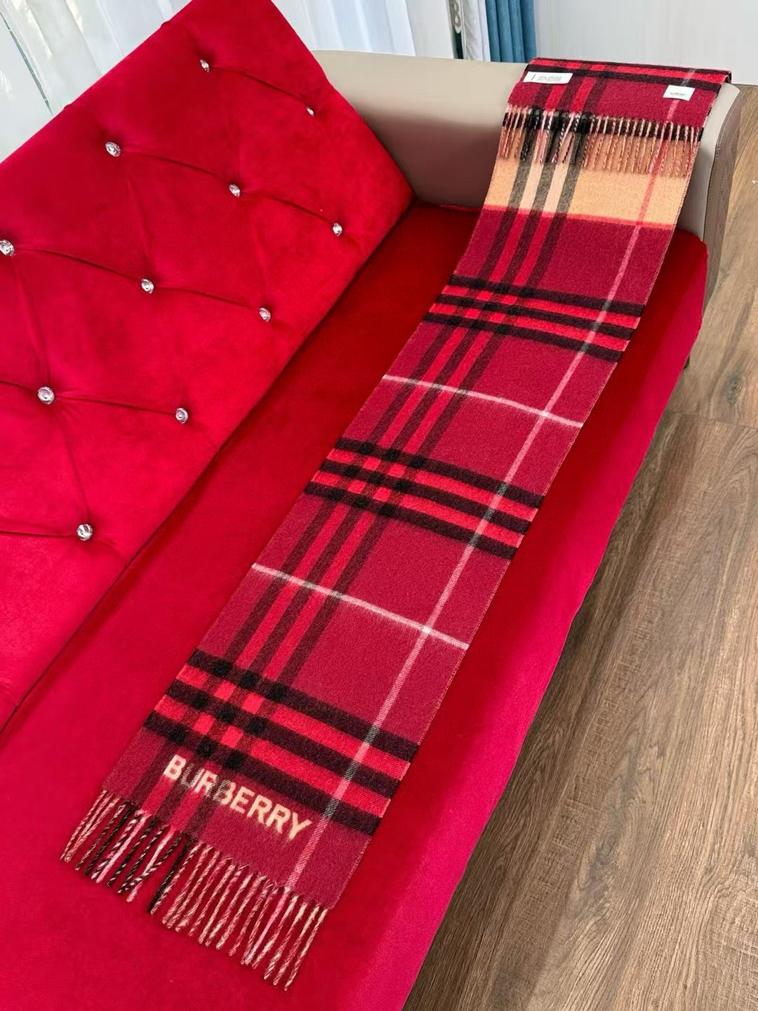 BURBERRY BBR SCARF 168 CM IN CASHMERE 540610