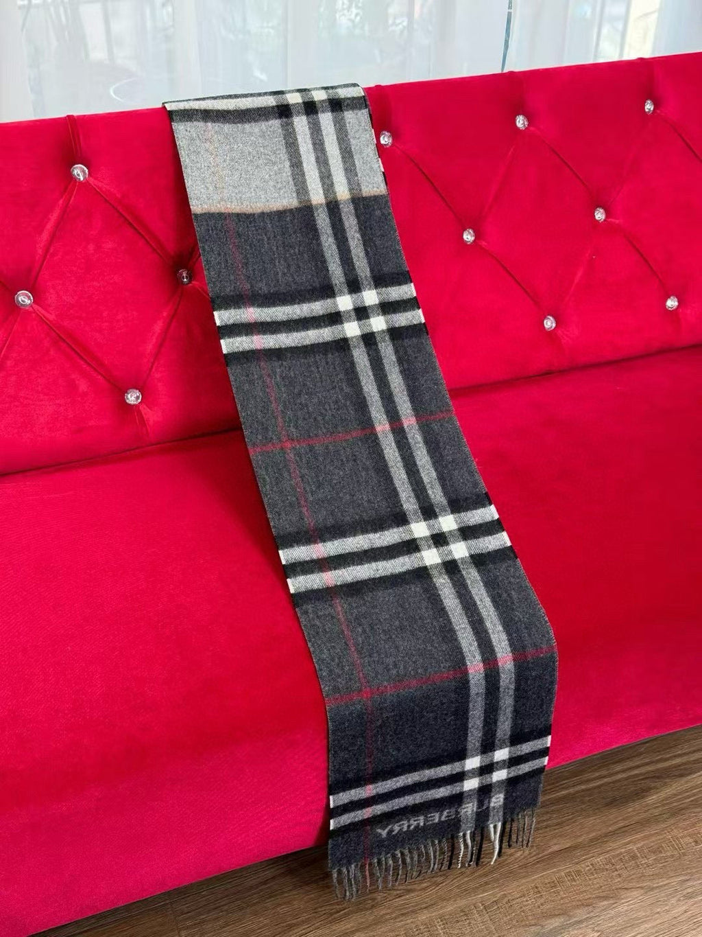 BURBERRY BBR SCARF 168 CM IN CASHMERE 540611