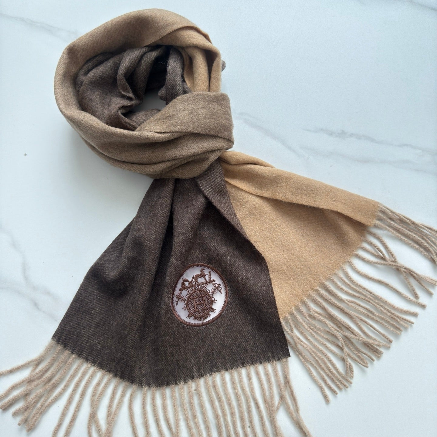 HERMES HERMES 25S SCARF 180 IN CASERE 854652
