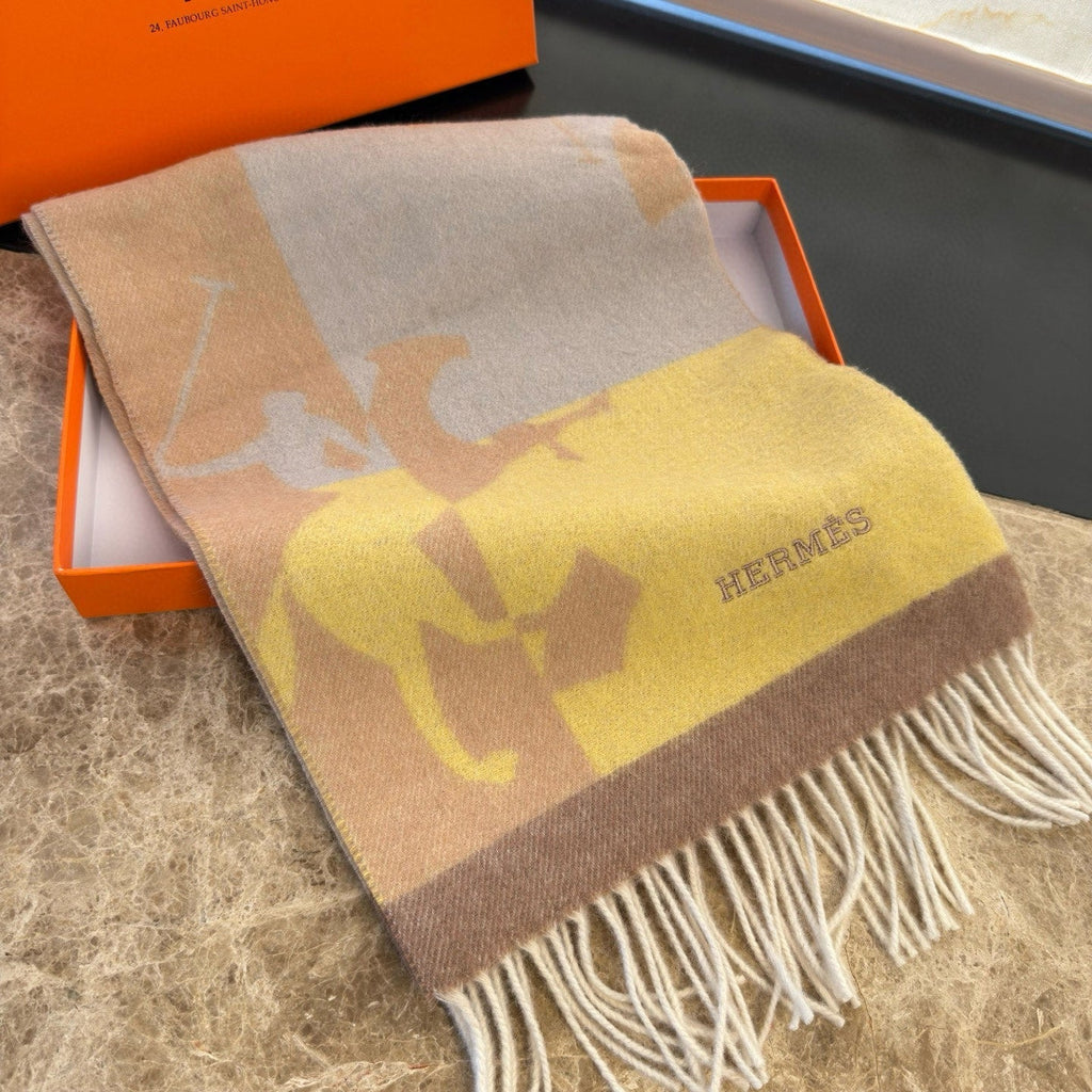 HERMES HERMES 25S SCARF 170 IN CASERE 854664