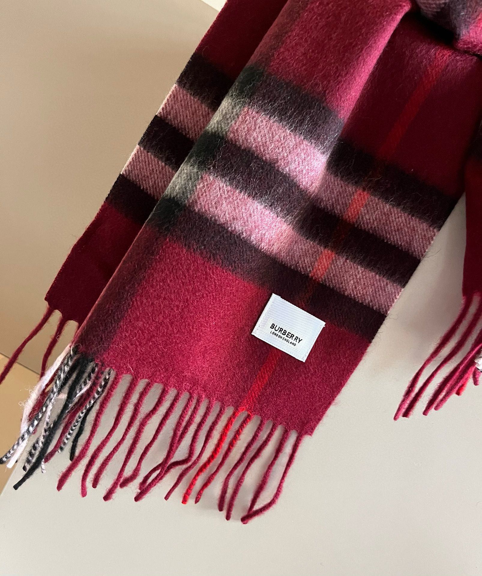 BURBERRY BBR SCARF 180 CM IN CASHMERE 481407