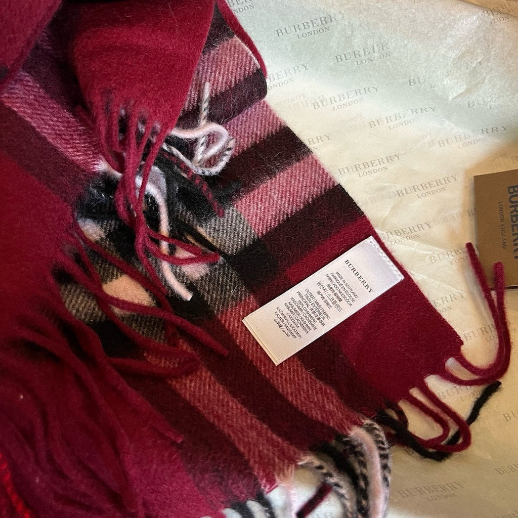 BURBERRY BBR SCARF 180 CM IN CASHMERE 481407