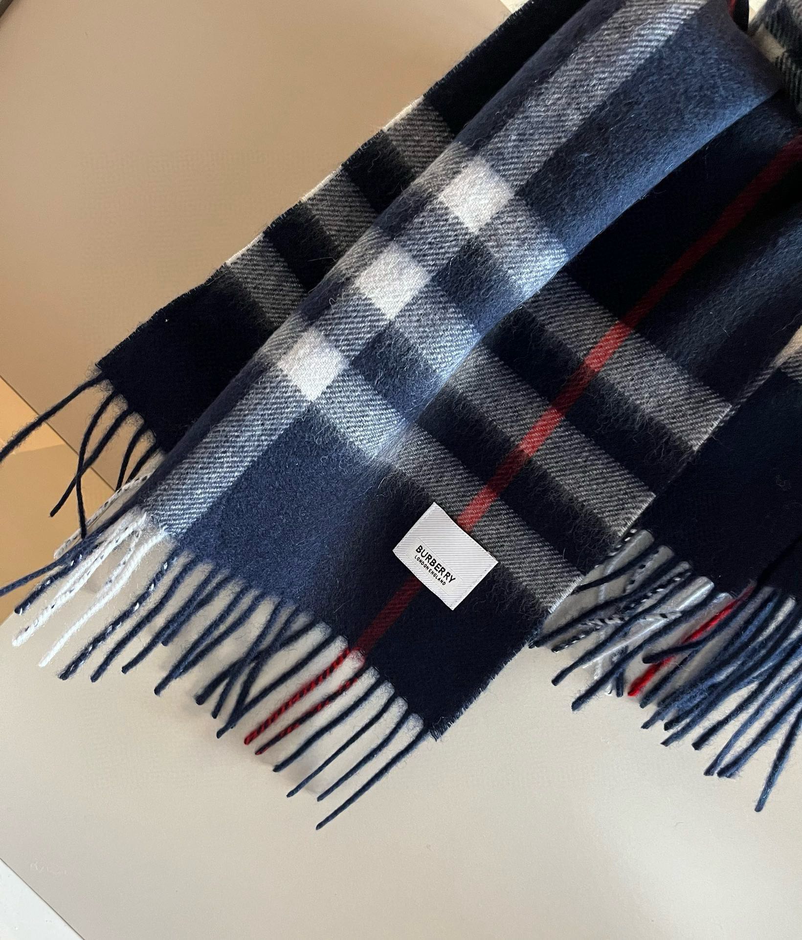 BURBERRY BBR SCARF 180 CM IN CASHMERE 481410