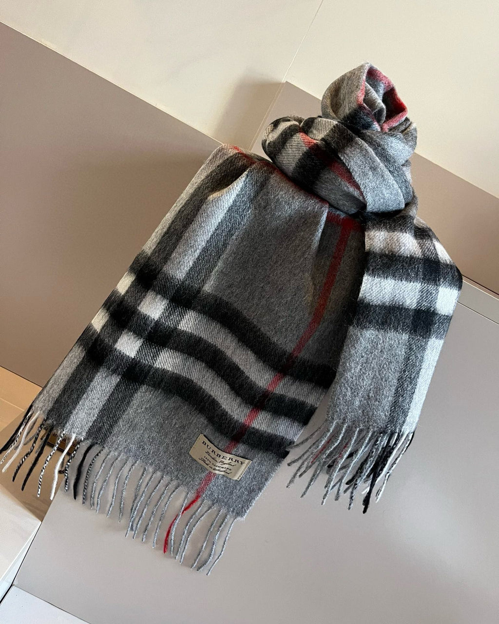 BURBERRY BBR SCARF 180 CM IN CASHMERE 481411