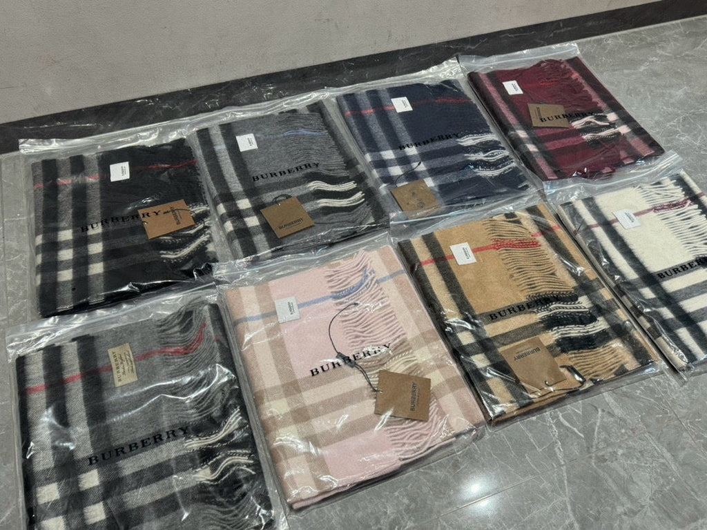 BURBERRY BBR SCARF 180 CM IN CASHMERE 481411