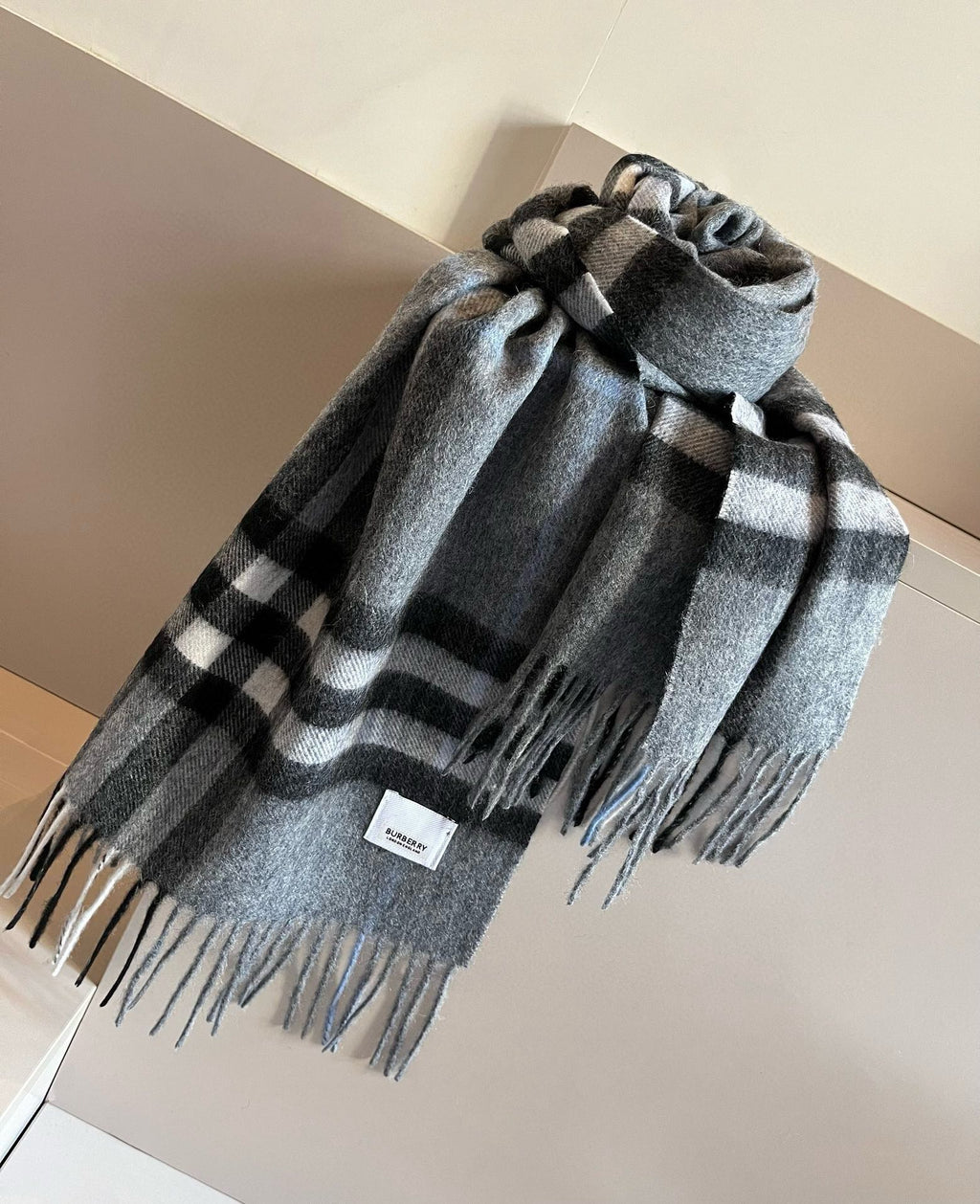 BURBERRY BBR SCARF 180 CM IN CASHMERE 481412