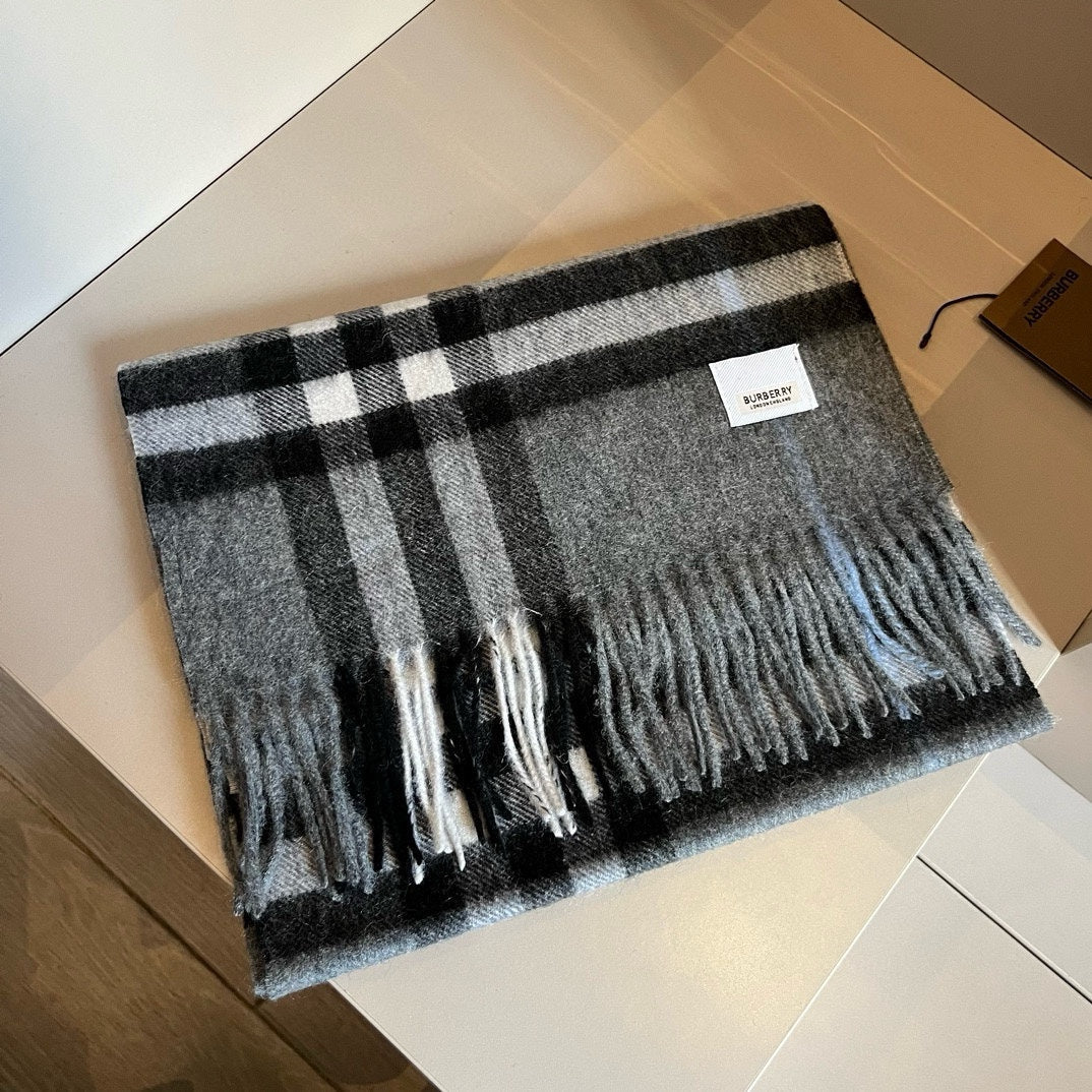 BURBERRY BBR SCARF 180 CM IN CASHMERE 481412