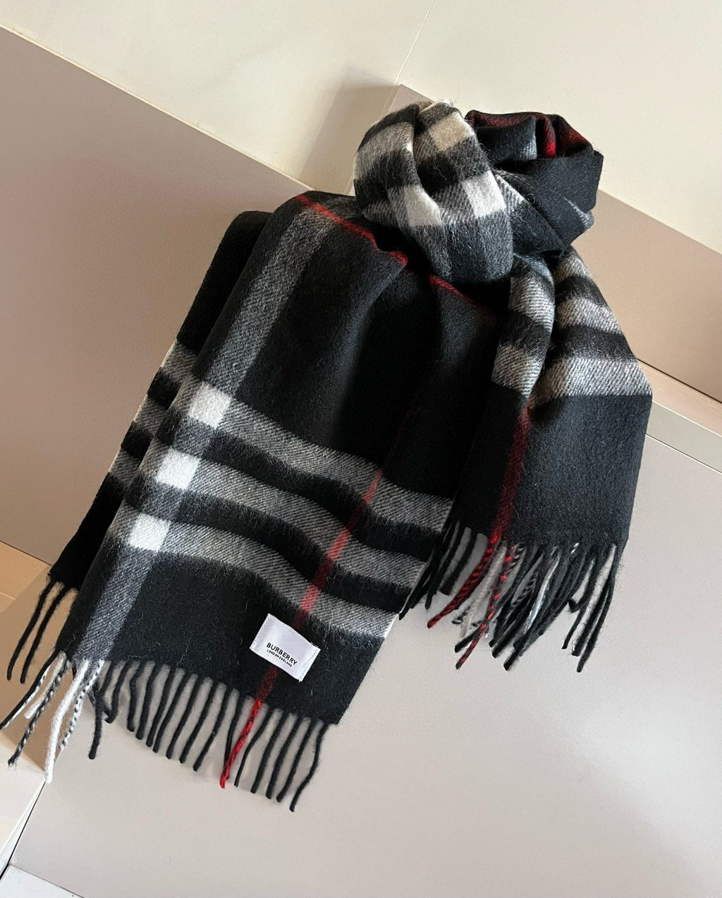 BURBERRY BBR SCARF 180 CM IN CASHMERE 481413