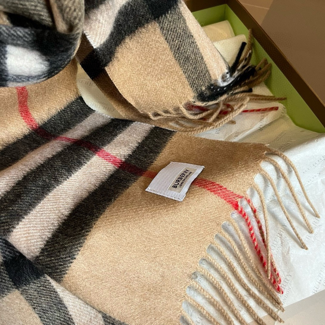 BURBERRY BBR SCARF 180 CM IN CASHMERE 481414