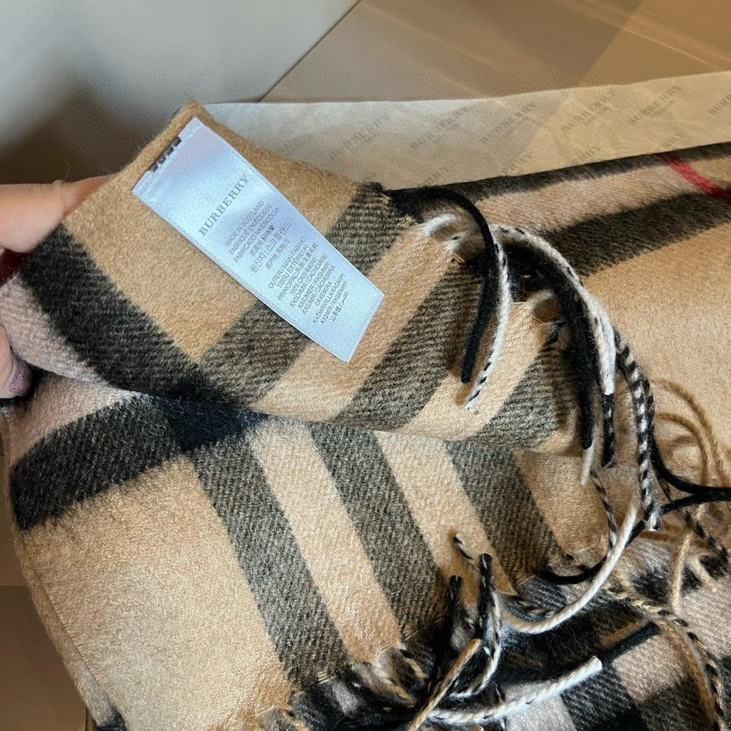 BURBERRY BBR SCARF 180 CM IN CASHMERE 481414