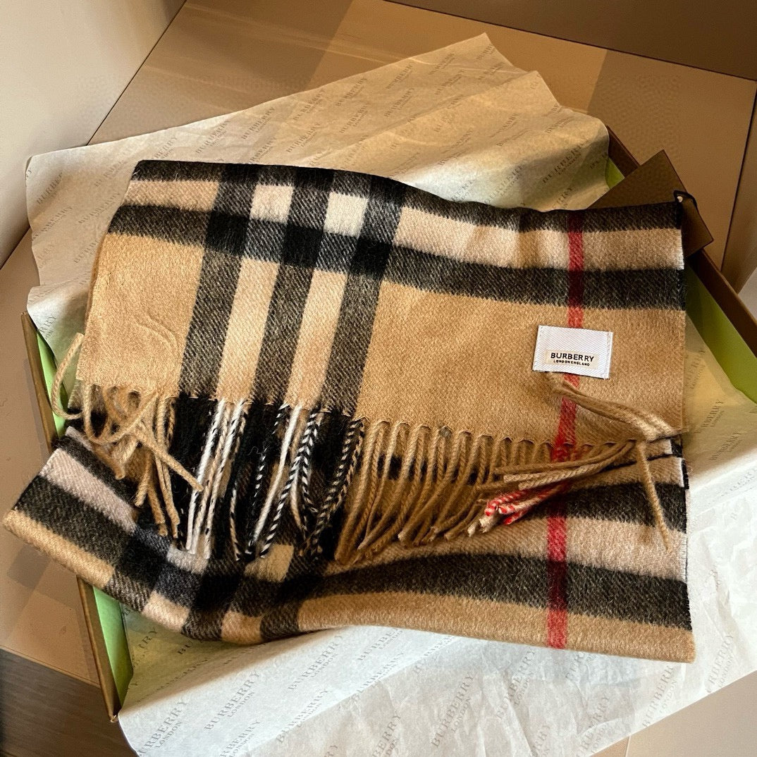 BURBERRY BBR SCARF 180 CM IN CASHMERE 481414