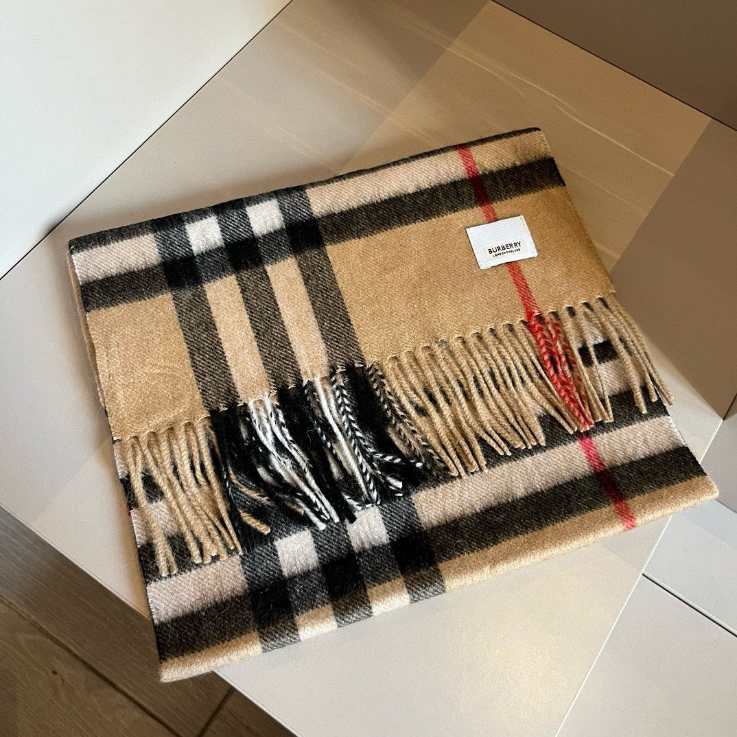 BURBERRY BBR SCARF 180 CM IN CASHMERE 481414