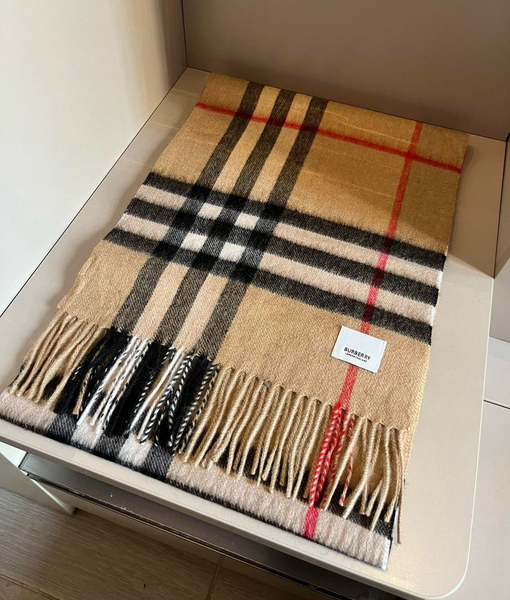 BURBERRY BBR SCARF 180 CM IN CASHMERE 481414